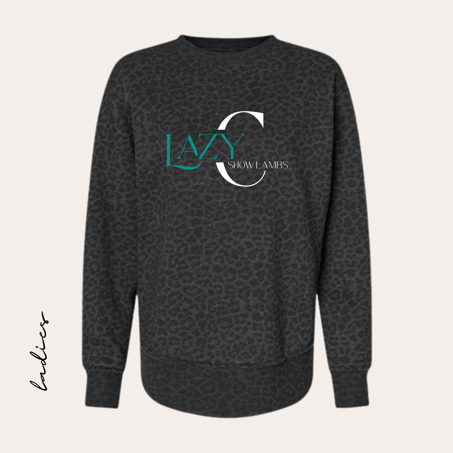 LCSL Printed Leopard Crewneck
