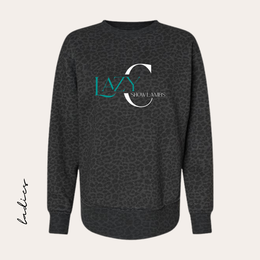 LCSL Printed Leopard Crewneck