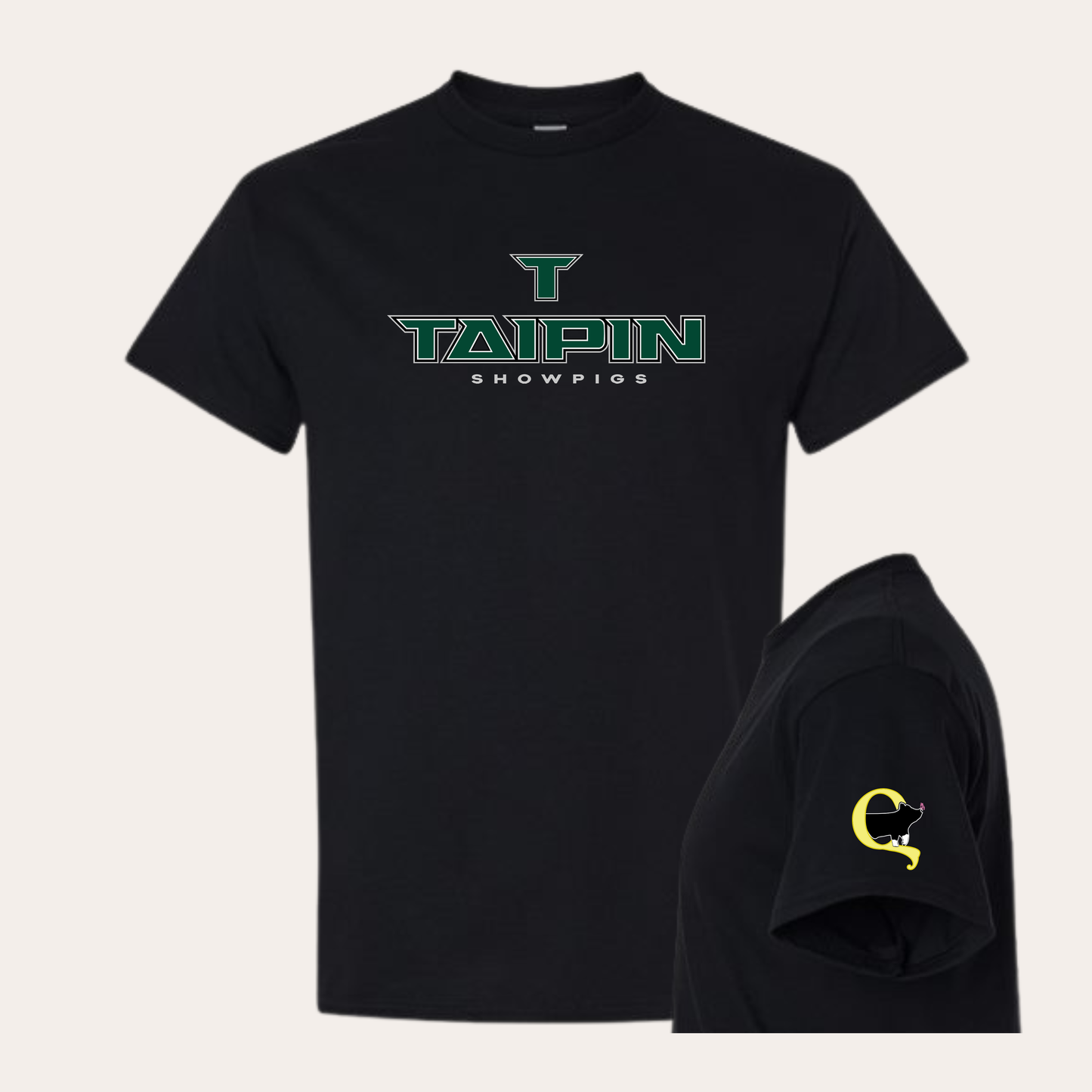 Taipin Printed Black Softstyle Tee