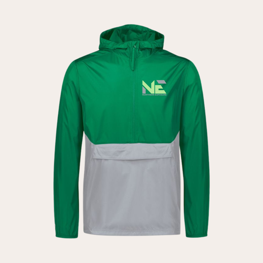 NE26 Embroidered Green/Gray Holloway Windbreaker
