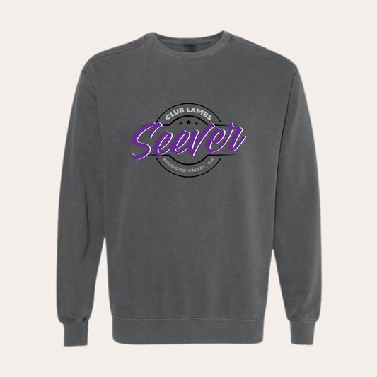 Seever Printed Garment Dyed Pepper Crewneck