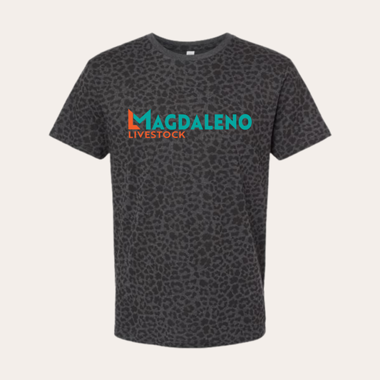 ML26 Printed Black Leopard Tee
