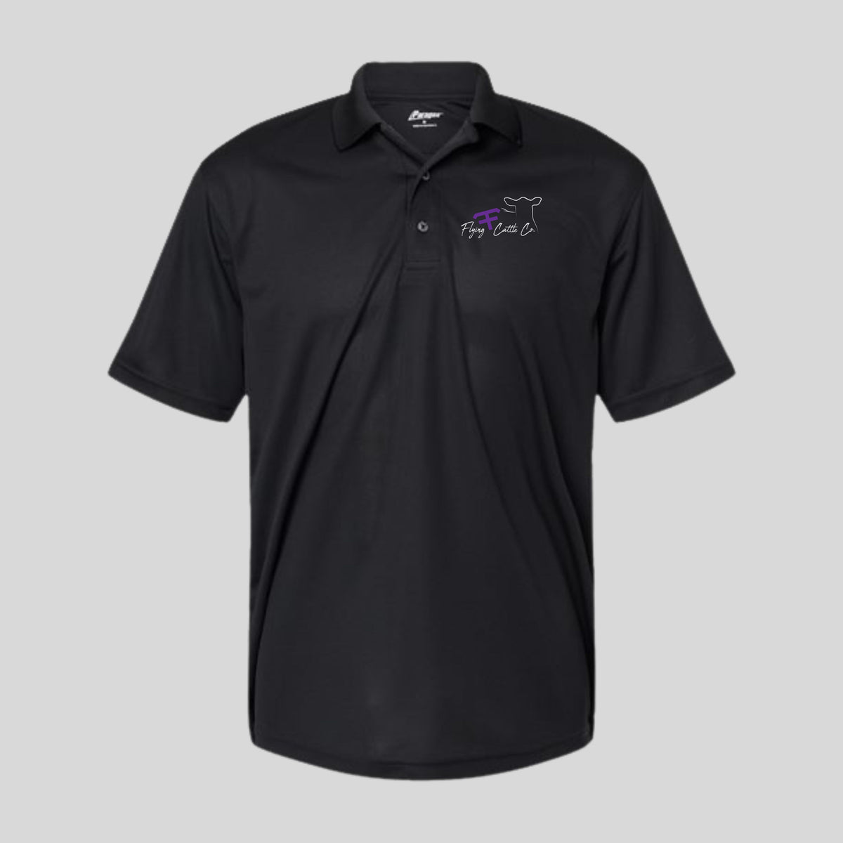 FF Embroidered Black Men's Paragon Polo