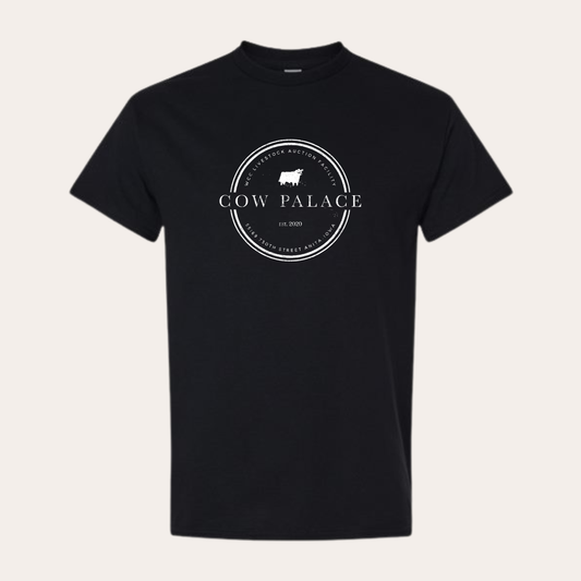 Cow Palace Printed Black Heavy Cotton Tee