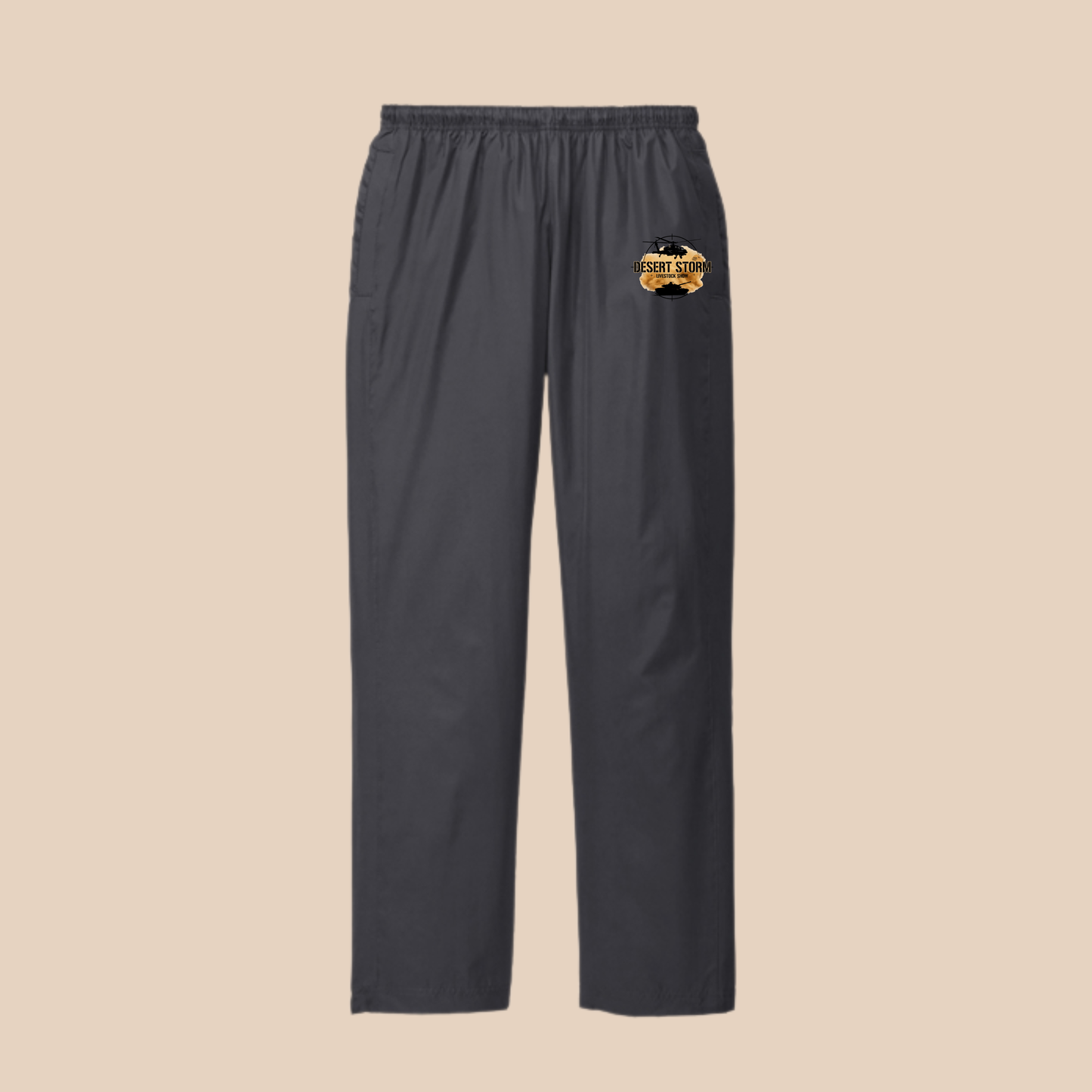 DS Printed Charcoal Wash Pants