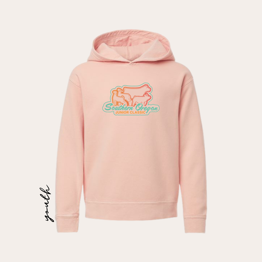YOUTH SOJC Printed Peachy Comfort Colors Hoodie