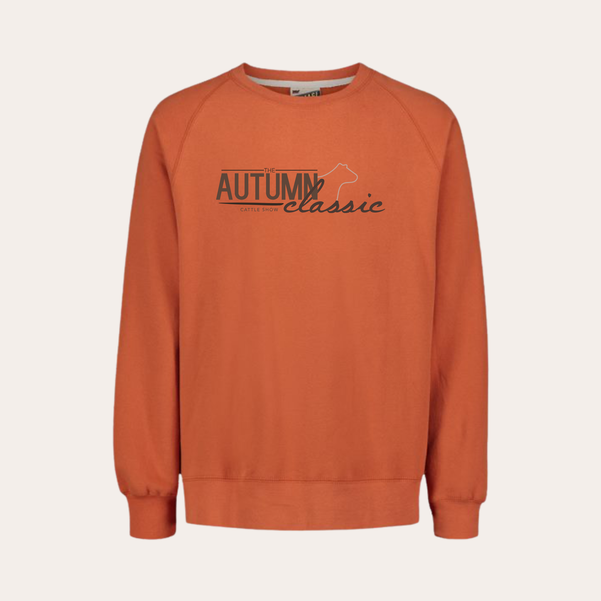 AC26 Printed Vintage Orange Crewneck