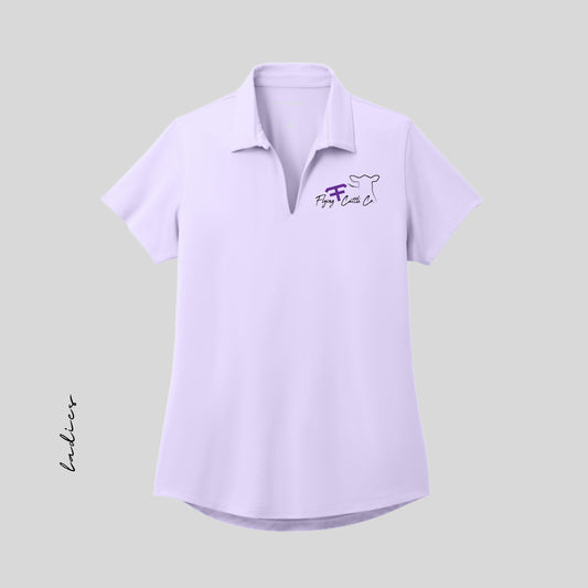 FF Embroidered Bright Lavender Women's Polo
