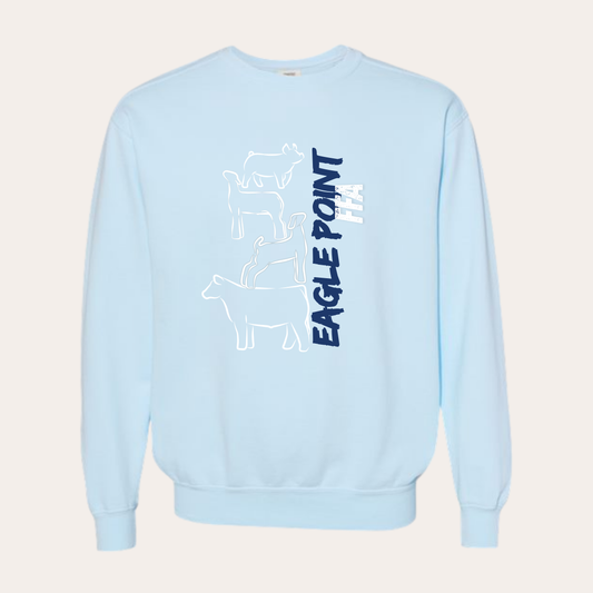EP Printed Chambray Crewneck