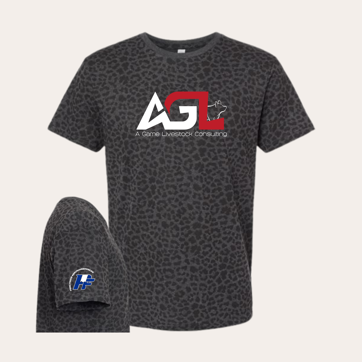 AGL Printed Black Leopard Tee