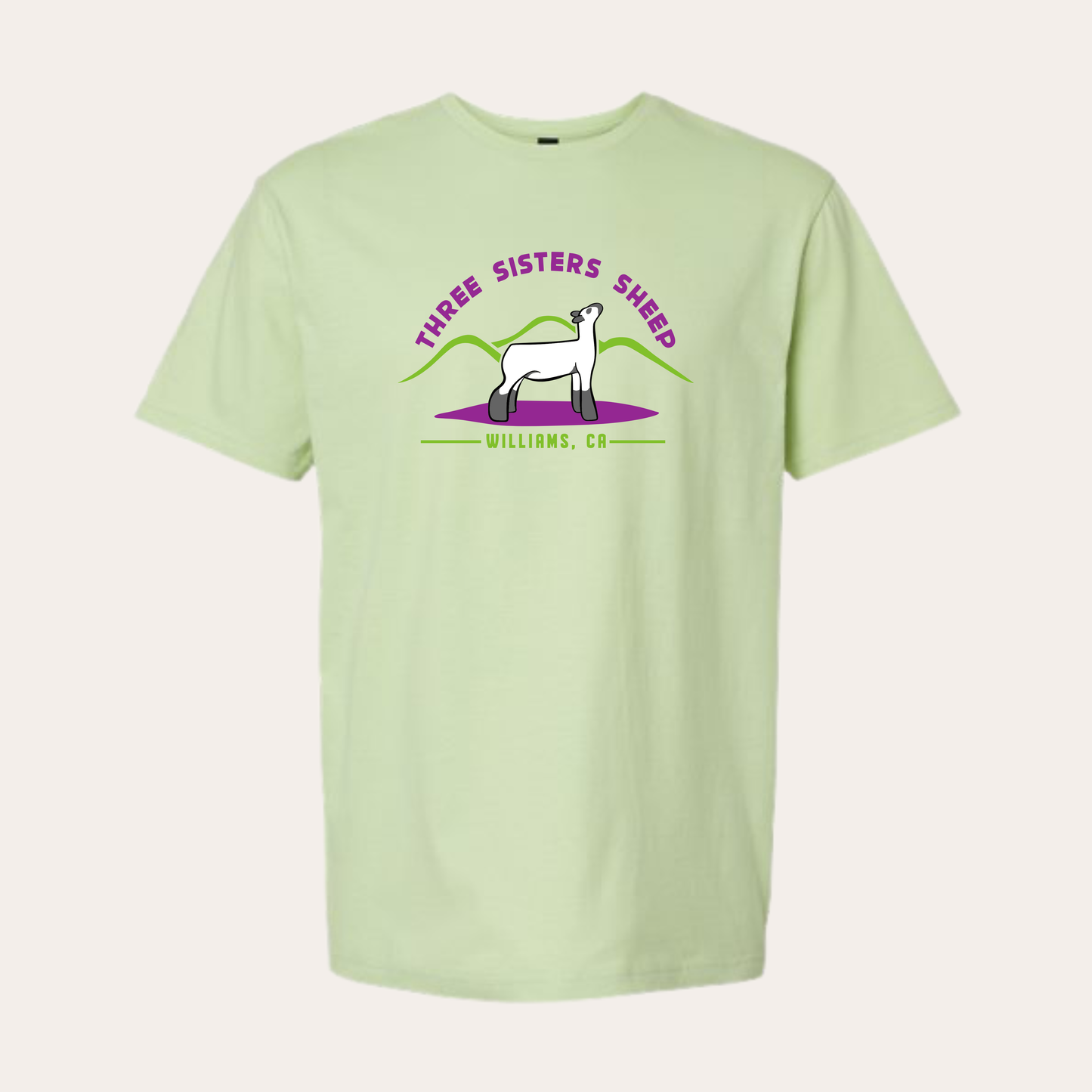 Three Sisters Printed Pistachio Softstyle Tee