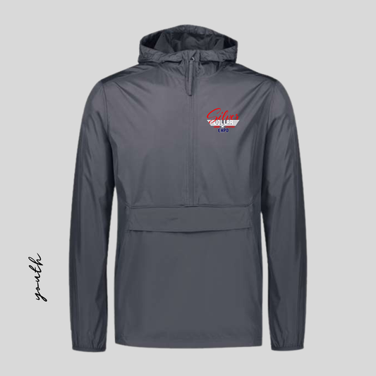 YOUTH SD Embroidered Charcoal Holloway Windbreaker