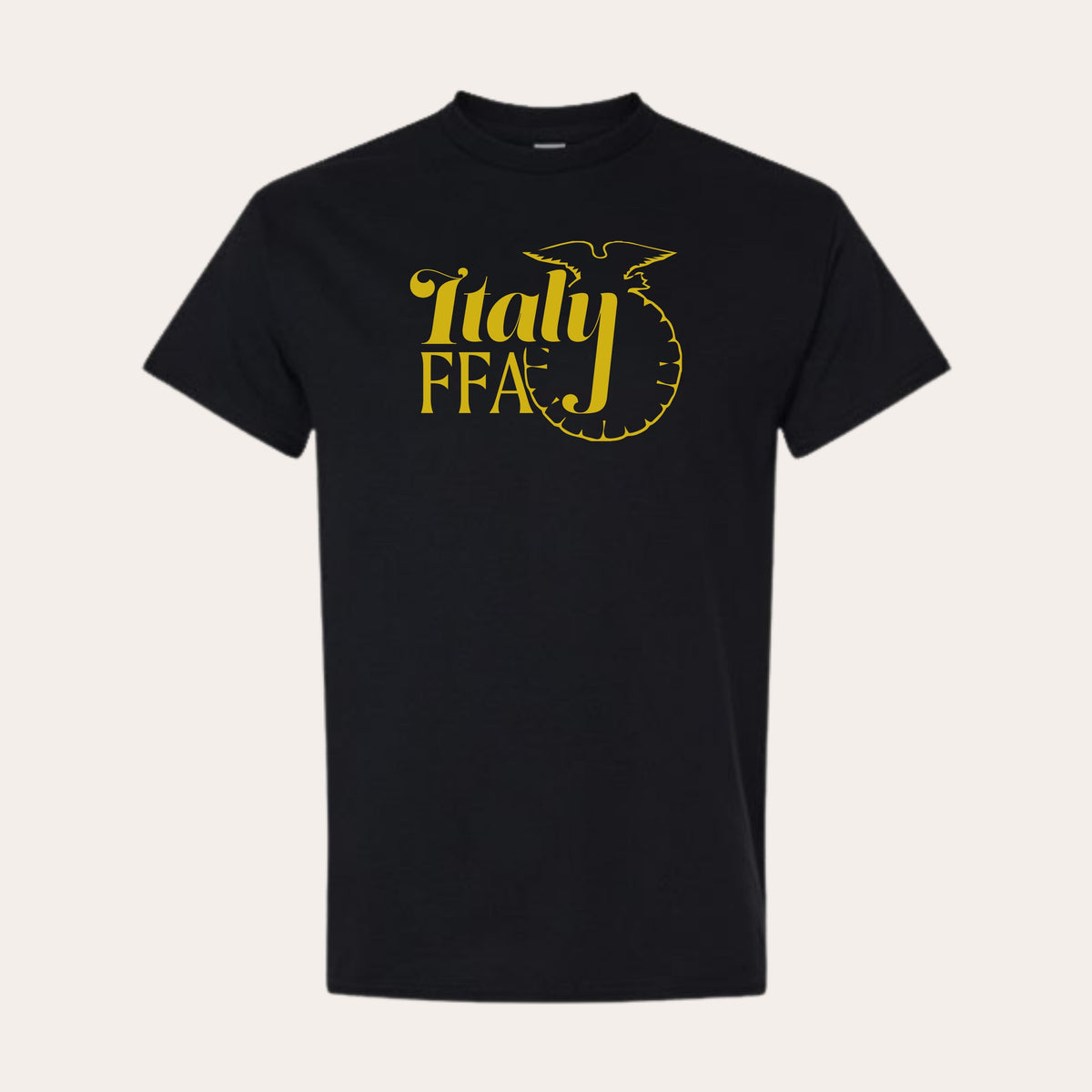 ITALY Printed Black LAT Tee