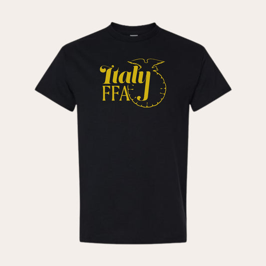 ITALY Printed Black LAT Tee