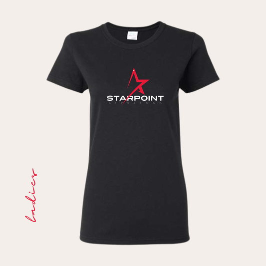 SP Ladies Black Tee Printed
