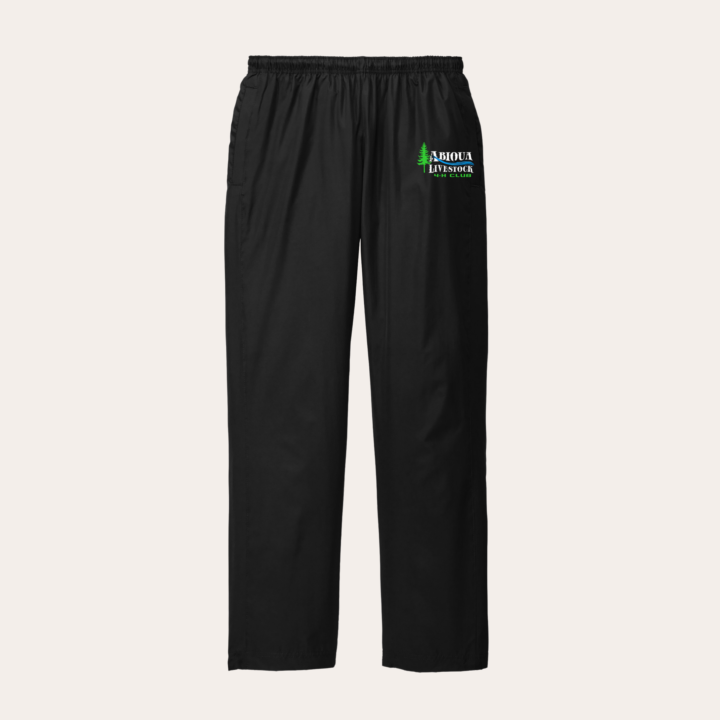 AL4H Printed Black Wash Pants