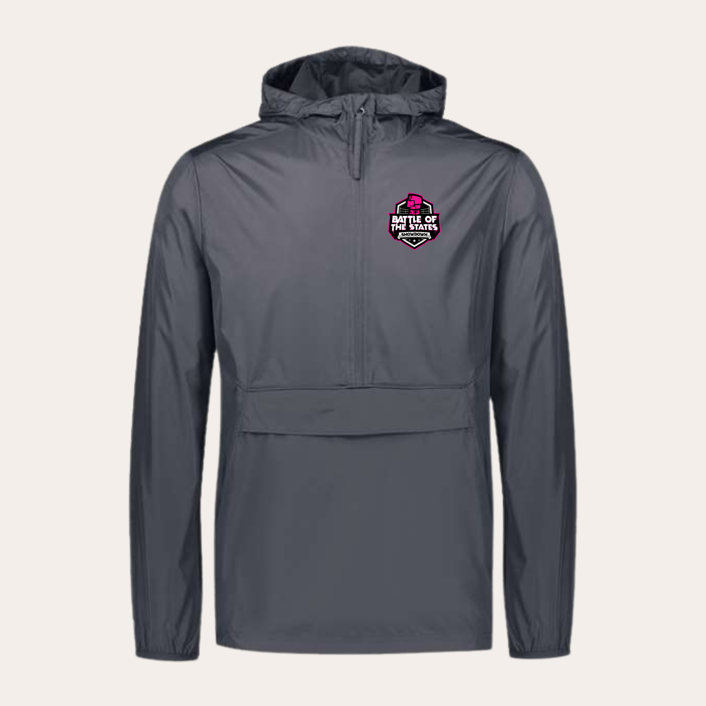 BOSS Printed Charcoal Holloway Windbreaker