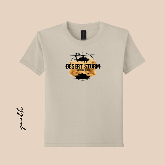DS Youth Printed Sand Softstyle Tee