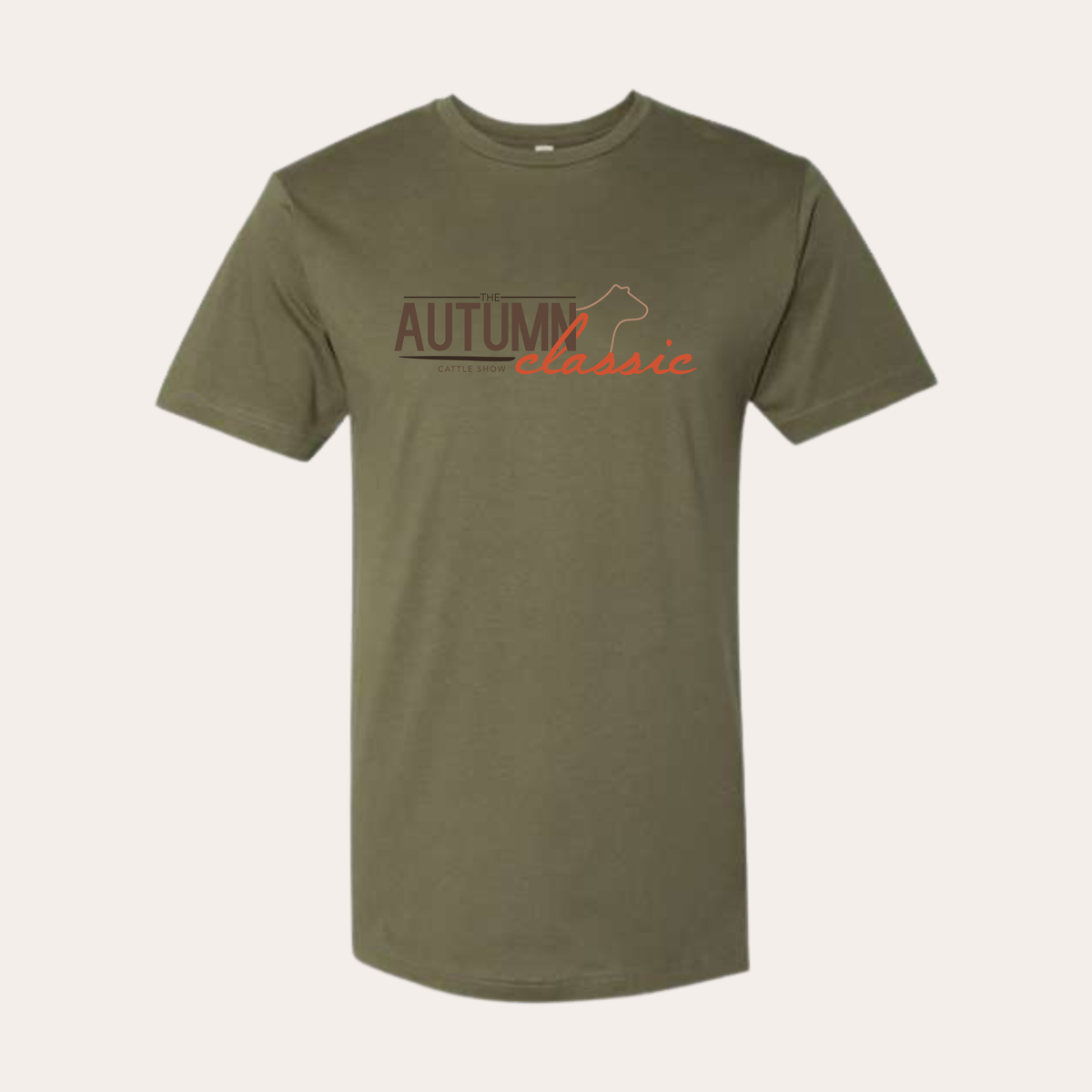 AC26 Printed Olive Green Softstyle Tee