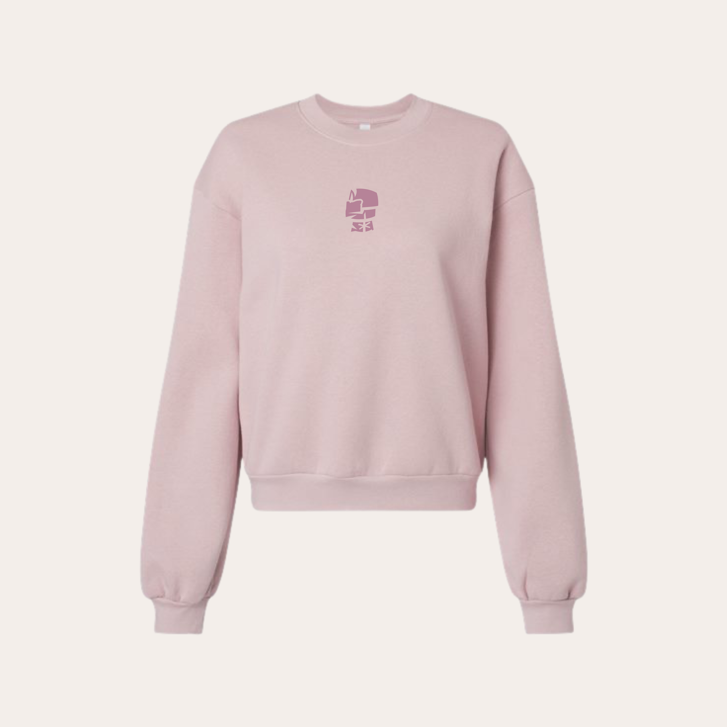 BOSS Embroidered Blush Ladies Crewneck