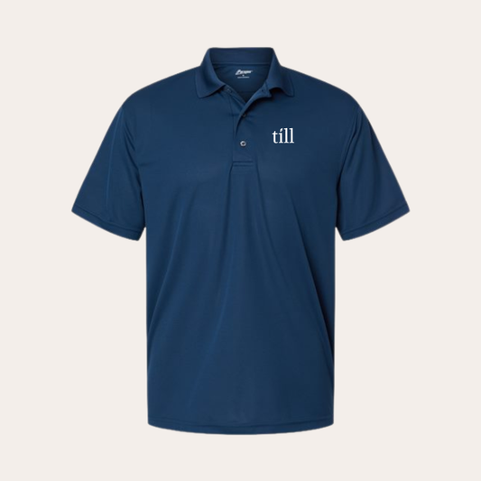 Till Embroidered Navy Men's Polo