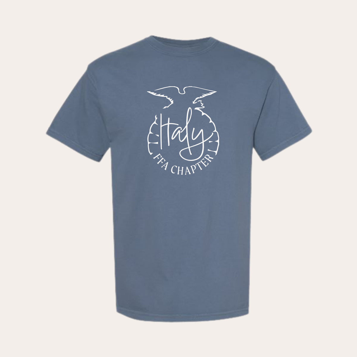 ITALY Printed Comfort Colors Blue Jean Tee