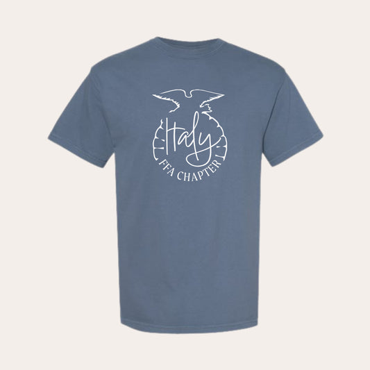 ITALY Printed Comfort Colors Blue Jean Tee
