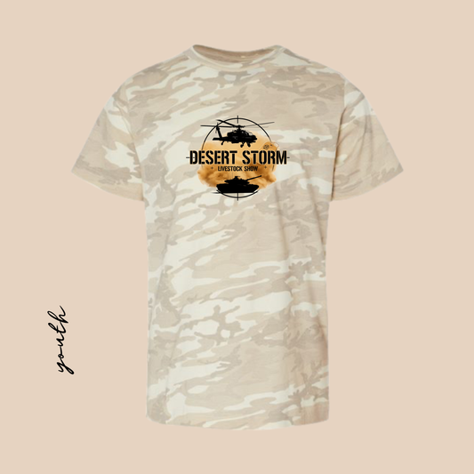 DS Youth Natural Camo Tee Printed
