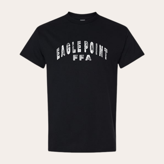EP Printed Black Distressed Eagle Point Tee