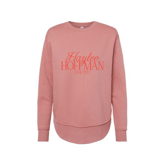 HHP Mauve Women's Crewneck w/ printed logo