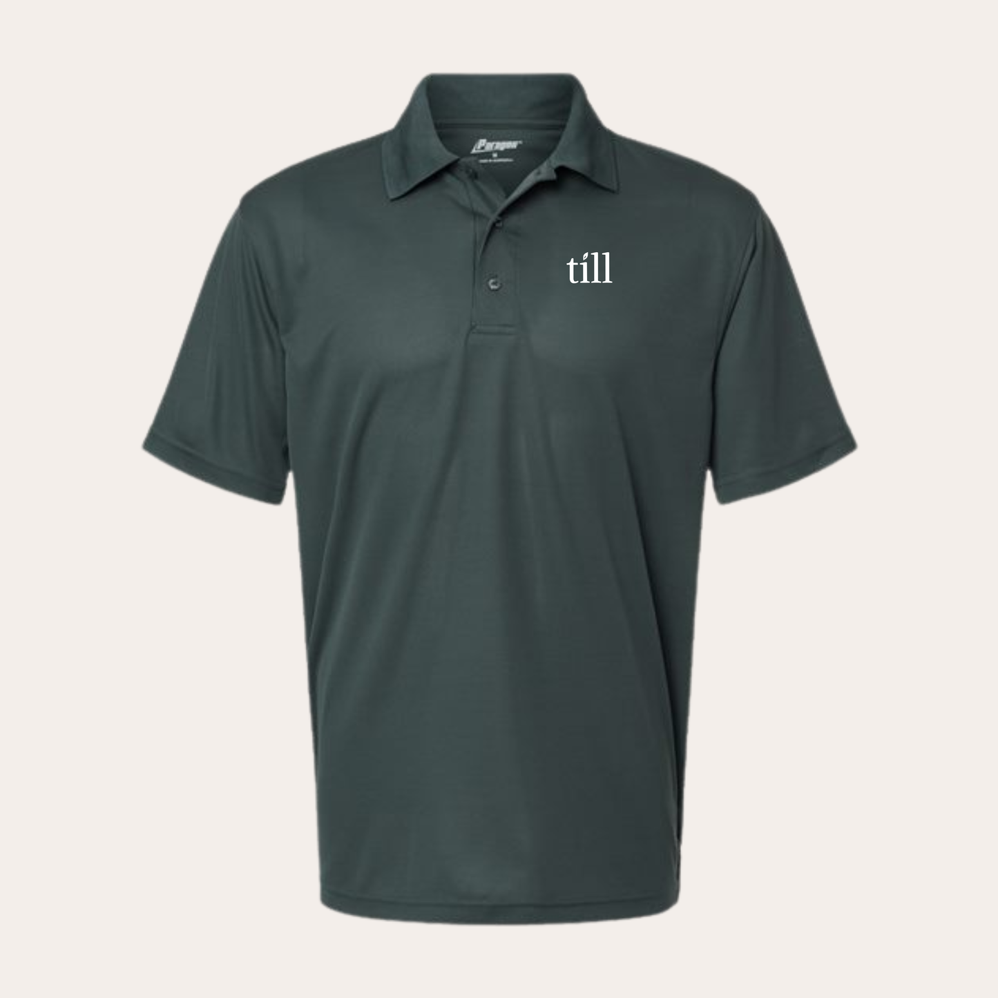 Till Embroidered Carbon Men's Polo