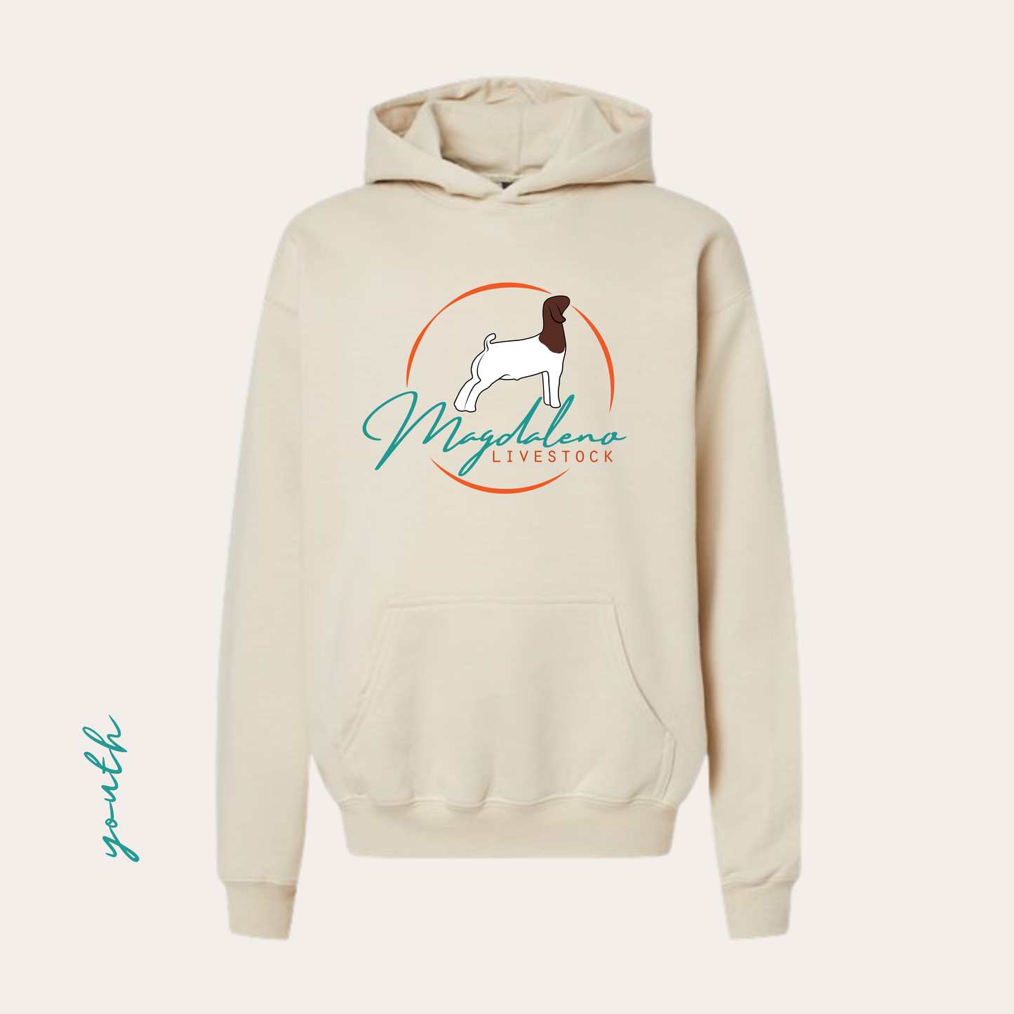 YOUTH Magdaleno Sand Softstyle Hoodie Printed