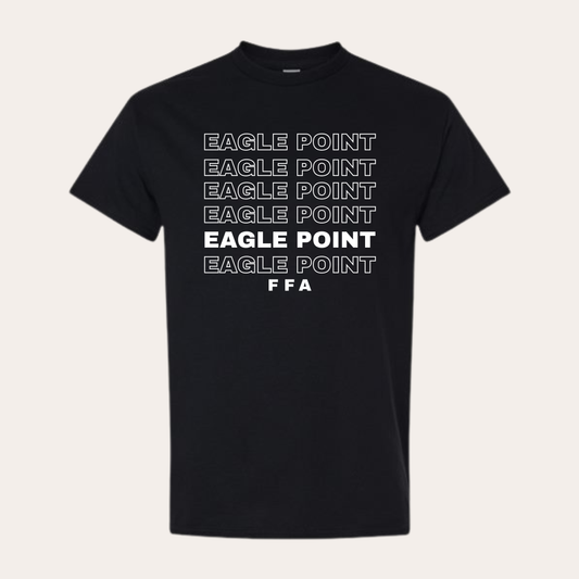 EP Printed Black Stacked Logo Tee