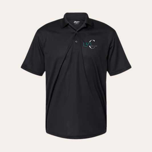 LCSL Embroidered Black Men's Polo