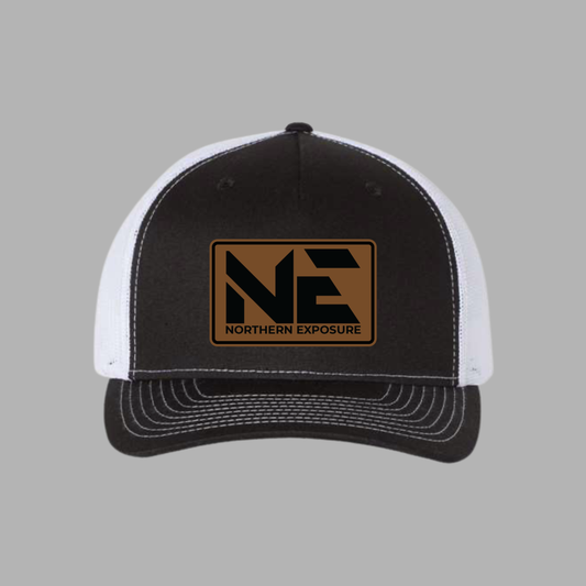 NEF26 Leatherette Patch Black/White 112FP