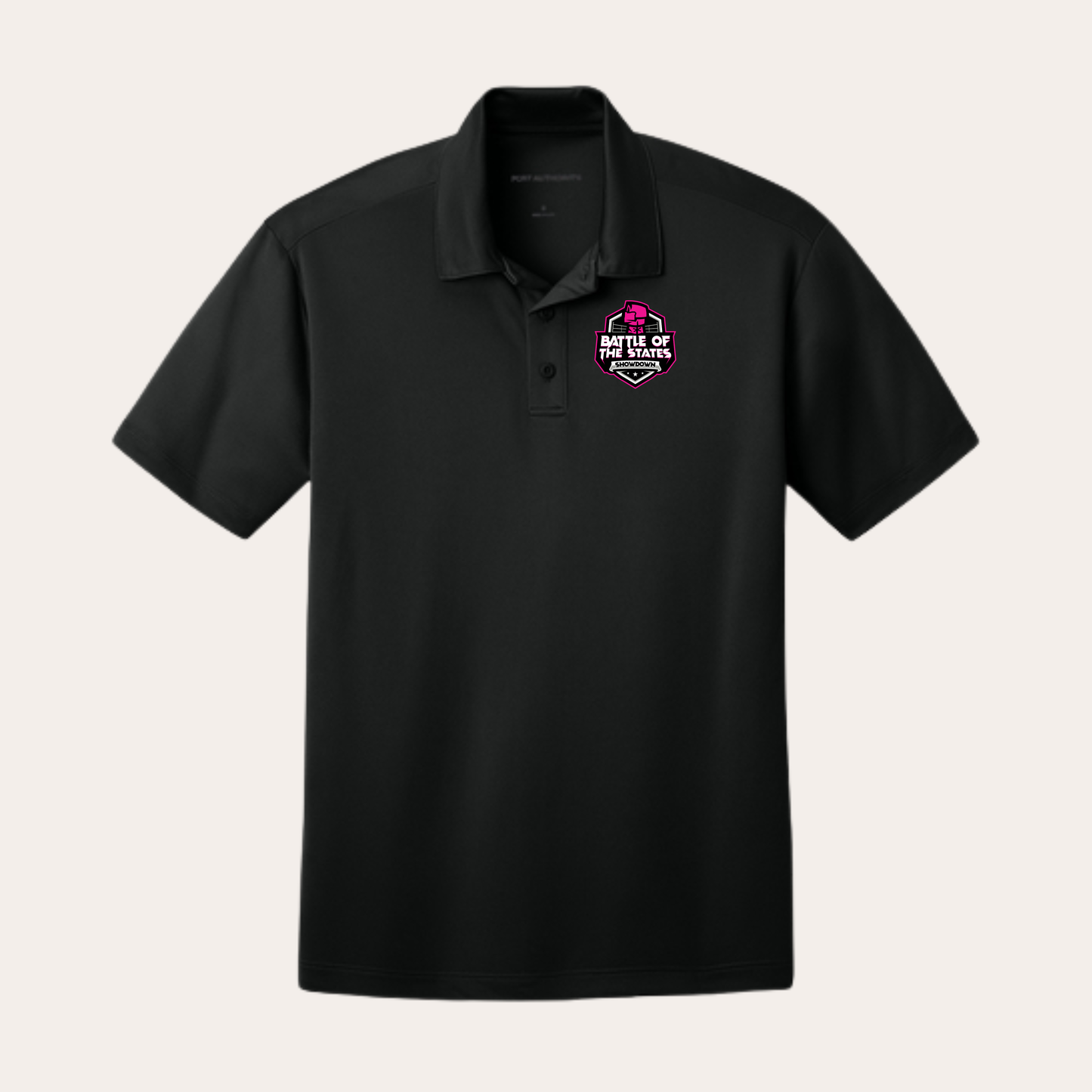 BOSS Printed Black PA Silk Touch Performance Polo