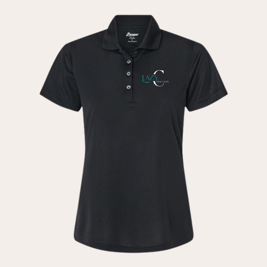 LCSL Embroidered Black Women's Polo