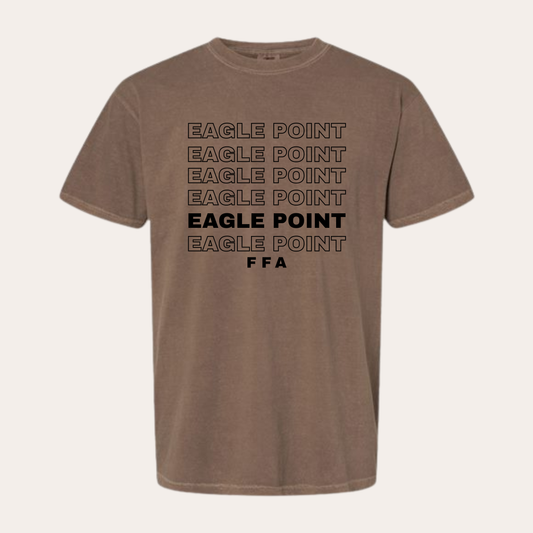 EP Printed Stacked Logo Espresso Tee