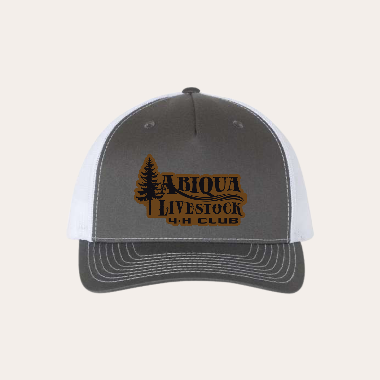 AL4H Leatherette Patch Charcoal/White 112