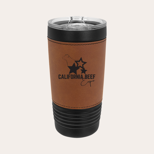CBE 20oz Leatherette Wrapped Tumbler