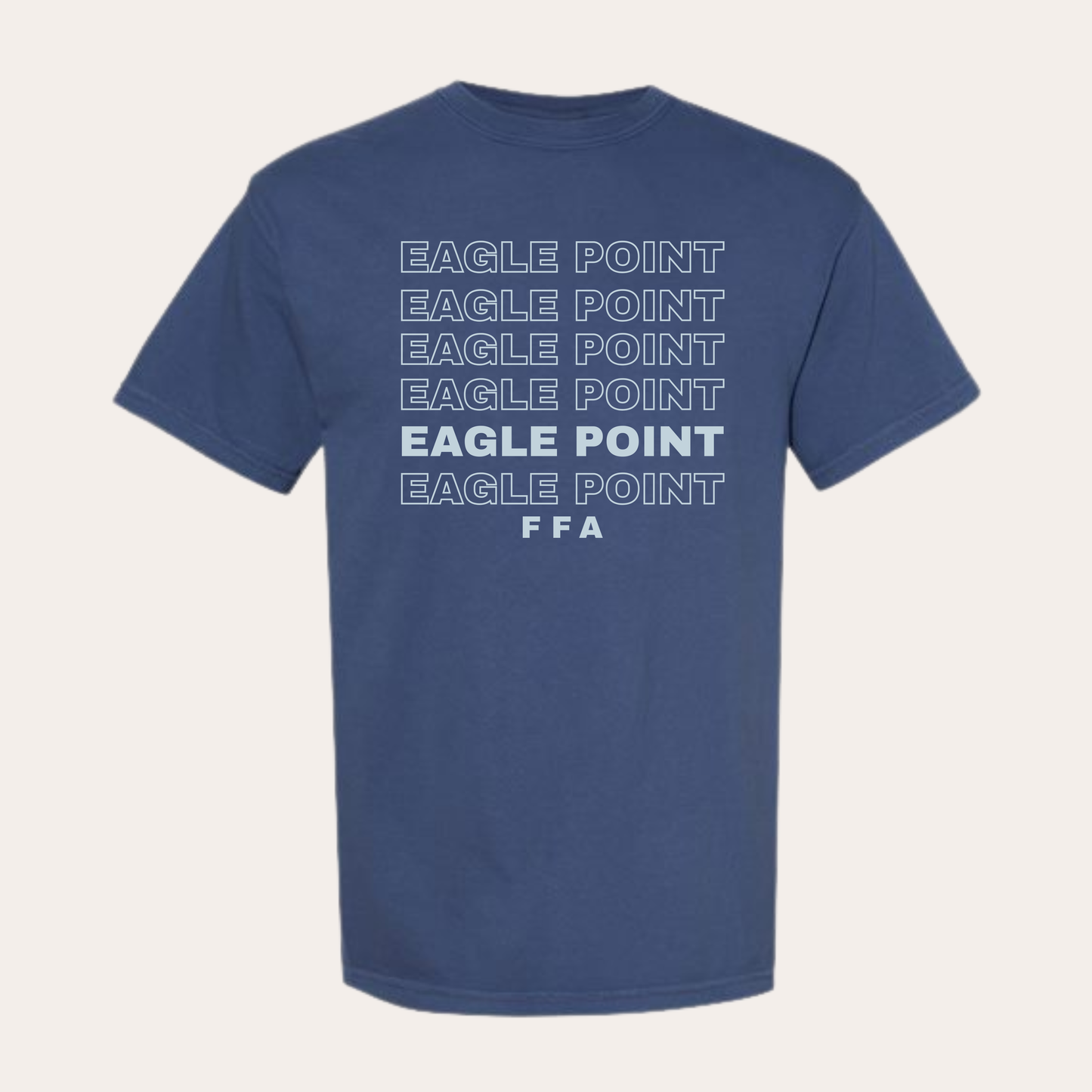 EP Printed Stacked Logo Denim Tee