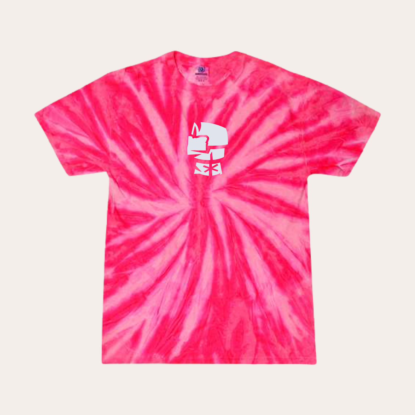 BOSS Printed Neon Pink Tie-dye Tee