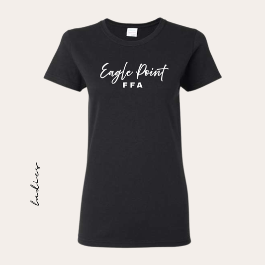EP Printed Ladies Heavy Cotton Black Tee