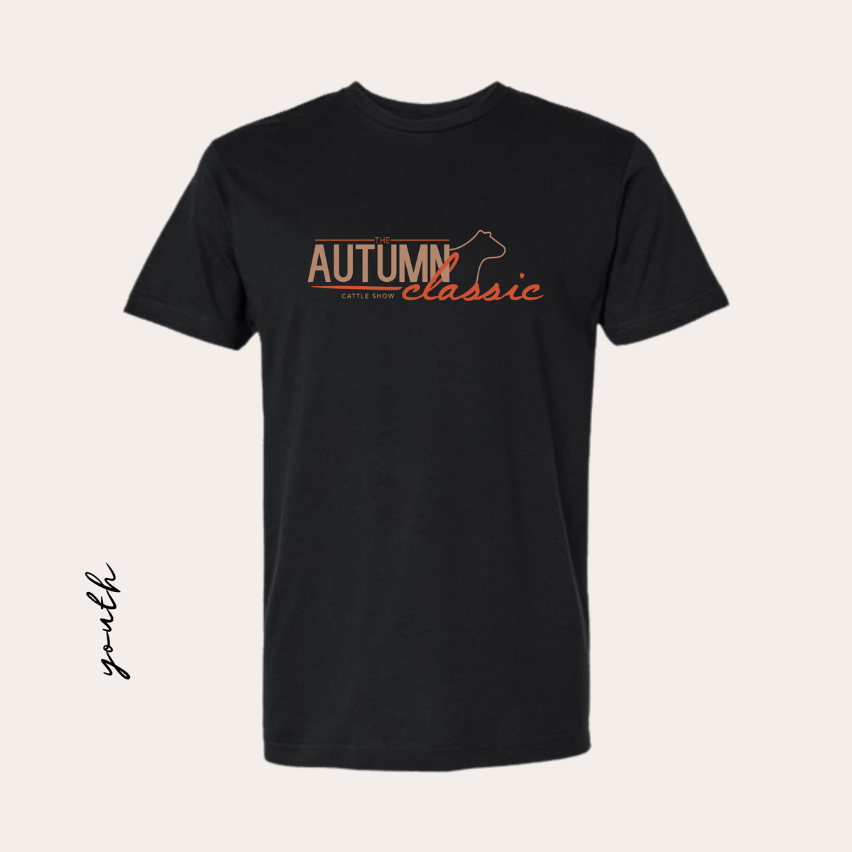 AC26 YOUTH Printed Black LAT Tee
