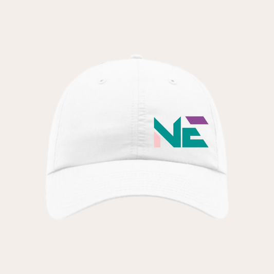 NE26 Embroidered White 220 - Cotton Candy