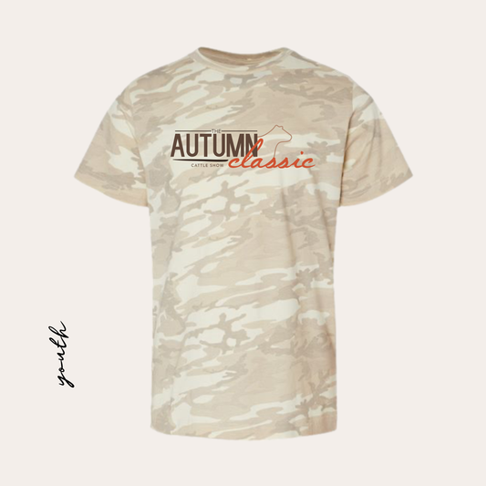 AC26 YOUTH Printed Natural Camo Tee