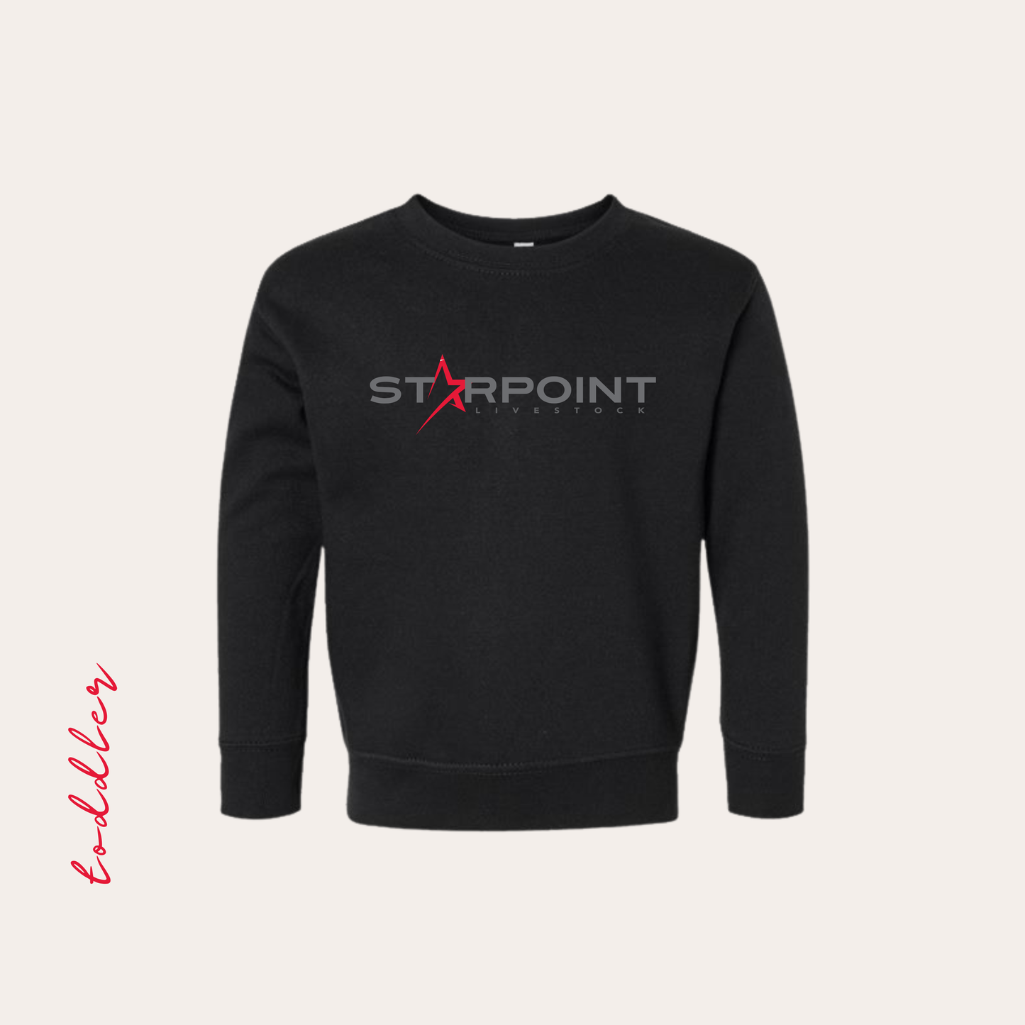 TODDLER SP Black Crewneck Printed