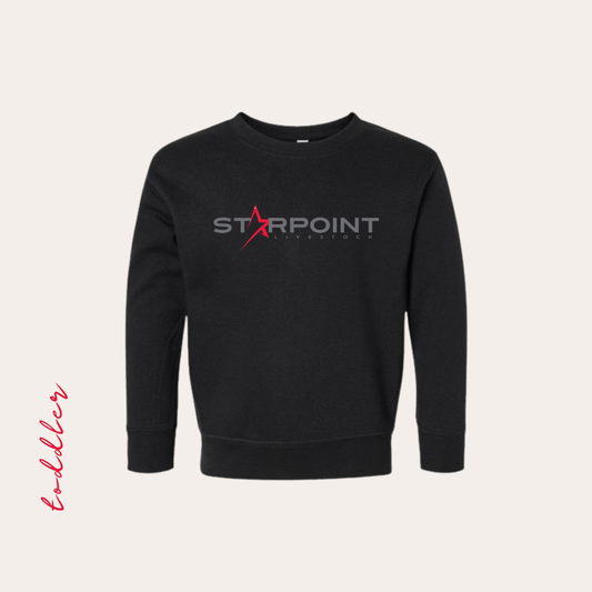 TODDLER SP Black Crewneck Printed