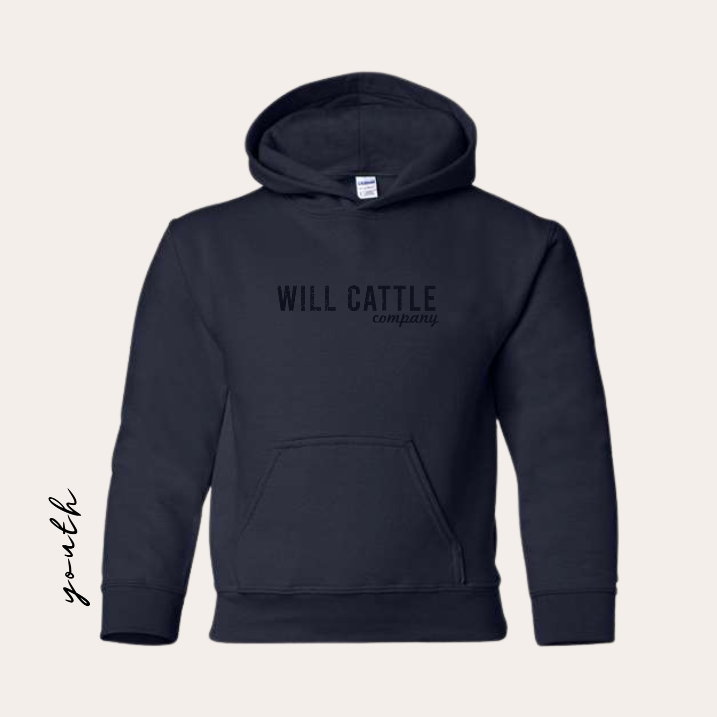 YOUTH WCC Puff Embroidered Navy Hoodie