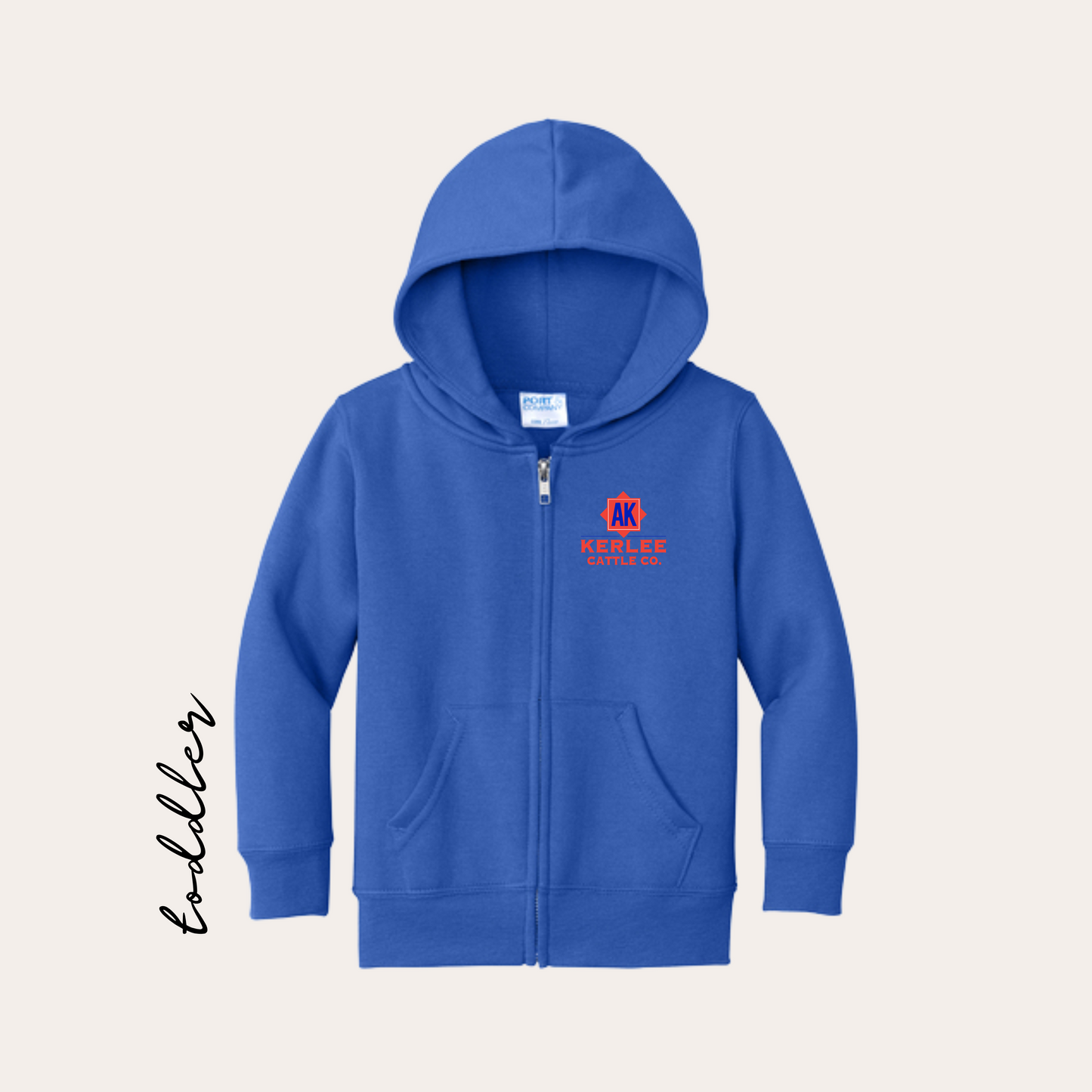 TODDLER Kerlee Cattle Zip-up Hoodie